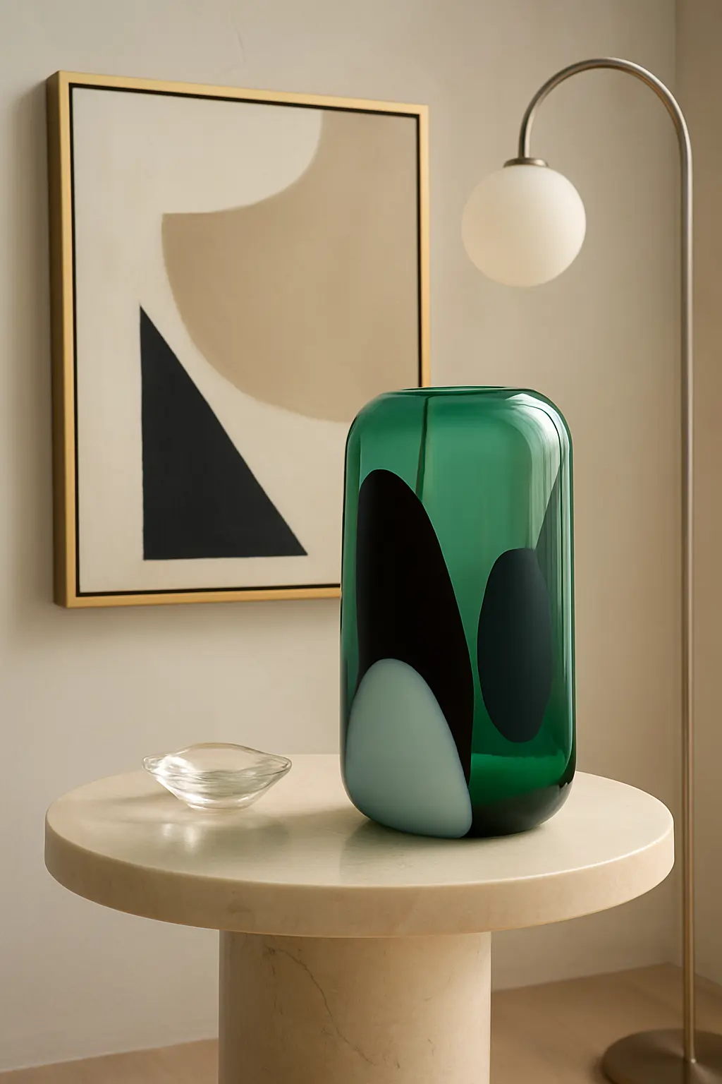 Clayra Abstract Glass Vase